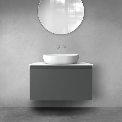 Oltens Vernal 60014400 szafka 80x45.6x47 cm podumywalkowa wisząca grafitowa