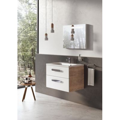 Ravak Chrome X000000922 szafka 80x49x50 cm podumywalkowa wisząca biała