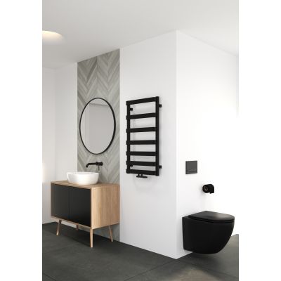 Oltens Varme 55000300 grzejnik łazienkowy dekoracyjny 89.5x50 cm czarny