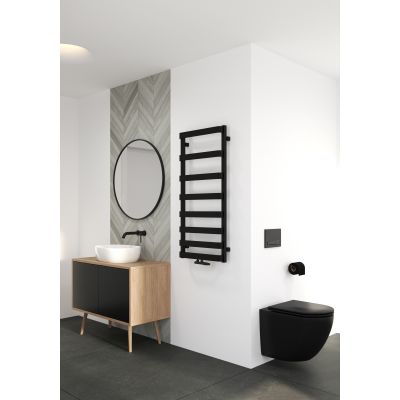 Oltens Varme 55001300 grzejnik łazienkowy dekoracyjny 108.5x50 cm czarny