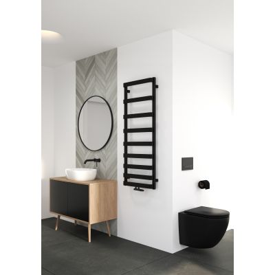 Oltens Varme 55002300 grzejnik łazienkowy dekoracyjny 129.5x50 cm czarny