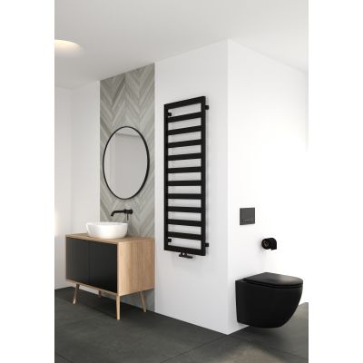 Oltens Benk 55006300 grzejnik łazienkowy dekoracyjny 139x50 cm czarny