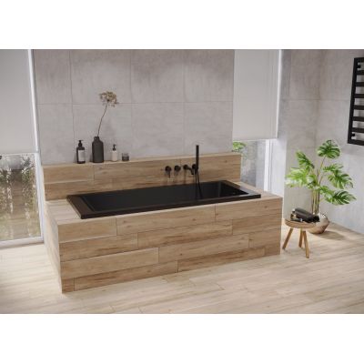 Oltens Langfoss 10003300 wanna prostokątna 160x70 cm czarna