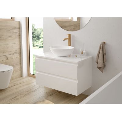 Oltens Molle 32400810 bateria umywalkowa stojąca złoty szczotkowany