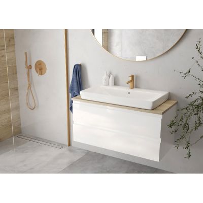 Oltens Molle 32200810 bateria umywalkowa stojąca złoty szczotkowany