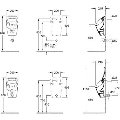 Villeroy & Boch O.Novo 75570001 pisuar