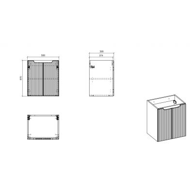 Zestaw Comad NOVABLACKD282502D, NOVAOAKA8950