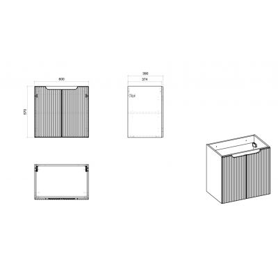 Zestaw Comad BEYOND5WHITEE6564, NOVABLACKD282602D, NOVABLACKD282602S, NOVAOAK812039, NOVAOAKA89140