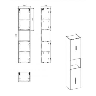 Zestaw Comad NOVABLACKA8327QW8304D, NOVABLACKB89120, NOVAOAKA80032DW8001A, NOVAOAKA82602D, UNWIKISW