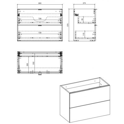 Zestaw Comad NOVAOAKA82802S, NOVAOAKA8980