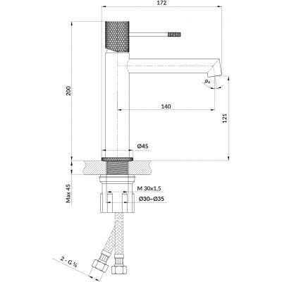 Cersanit Zen S951598 bateria umywalkowa