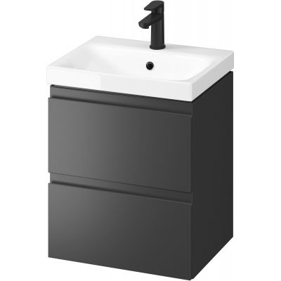 Cersanit Moduo S801485DSM umywalka z szafką 49.4 cm antracyt