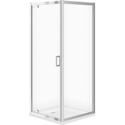 Cersanit Arteco S157009 kabina prysznicowa 80x80 cm kwadratowa chrom połysk/szkło przezroczyste