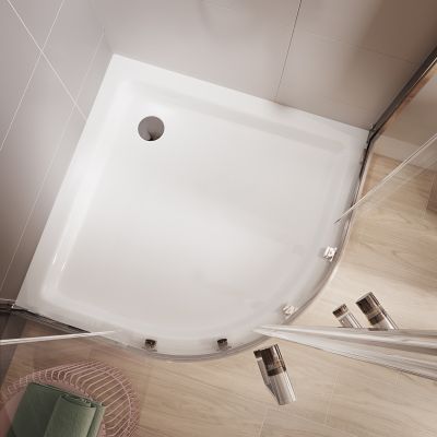 Cersanit Tako S204003 brodzik półokrągły 80x80 cm biały