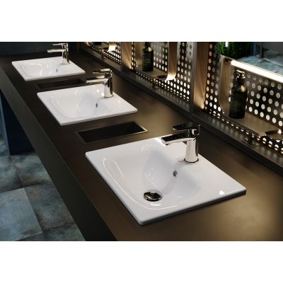 Cersanit Moduo K116043 umywalka 60x45 cm prostokątna wpuszczana biała