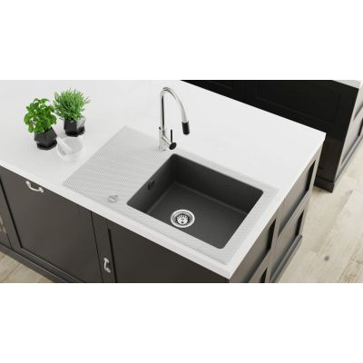 Deante Aster BCA064M bateria do filtra wody stojąca chrom-czarna