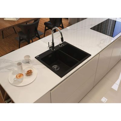 Deante Aster BCA064M bateria do filtra wody stojąca chrom-czarna