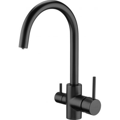 Deante Aster BCHN64M bateria kuchenna stojąca czarna