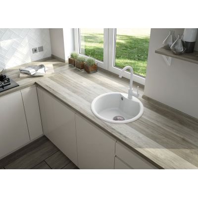 Deante Nemezja BENA62M bateria kuchenna stojąca biała