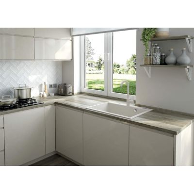 Deante Milin BEUW62M bateria kuchenna stojąca biała