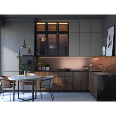 Deante Silia BQSD73M bateria kuchenna stojąca grafit/szary