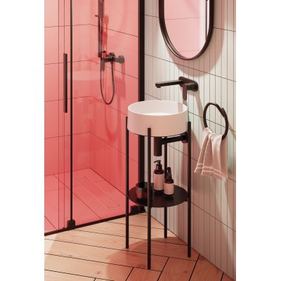 Deante Silia CKSN36A konsola podumywalkowa 36x36x84 cm czarna