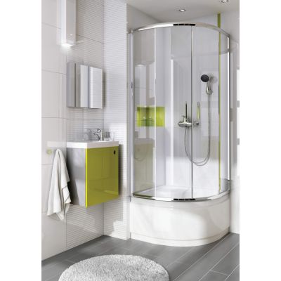 Deante Funkia KYP052K kabina prysznicowa półokrągła 80x80 cm chrom