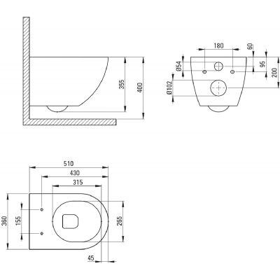 Zestaw Deante CDE6SOZ, CDE6ZPW