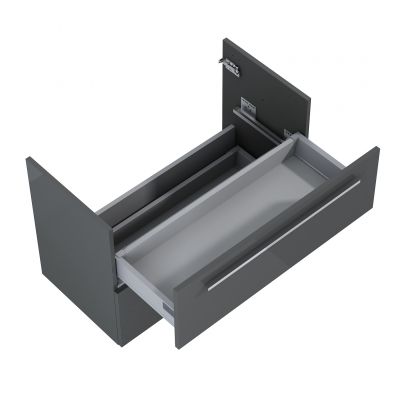 Elita Kwadro Plus 166774 szafka 79.6x39.6x53 cm podumywalkowa wisząca antracyt