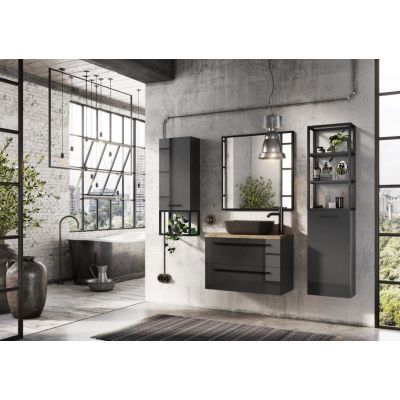 Elita Kwadro Plus 166774 szafka 79.6x39.6x53 cm podumywalkowa wisząca antracyt