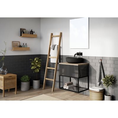 Elita Look RE080603026610 szafka 60x44.9x28.1 cm podumywalkowa wisząca antracyt