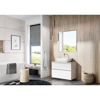 Elita Look RE080801028060 szafka 80x44.9x63.5 cm podumywalkowa wisząca biała