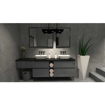 Elita Look RE080801026610 szafka 80x44.9x63.5 cm podumywalkowa wisząca antracyt