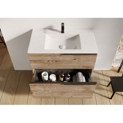 Elita Look RE010801027050 szafka 80x44.9x63.5 cm podumywalkowa wisząca dąb