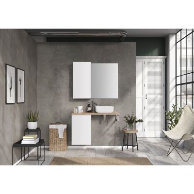 Elita Look RE080402028060 szafka 40x44.9x63.5 cm boczna wisząca biała