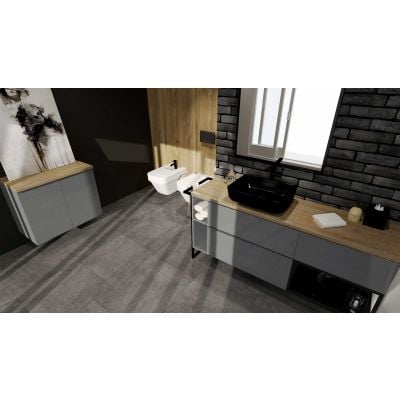 Elita Look RE080402026610 szafka 40x44.9x63.5 cm boczna wisząca antracyt