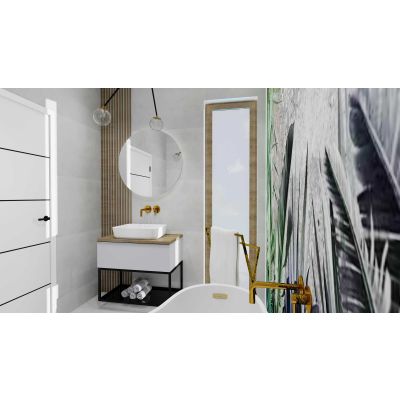 Elita Look RE010803025290 szafka 80x44.9x28.1 cm podumywalkowa wisząca biała