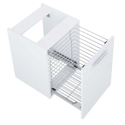 Elita Kwadro Plus 167636 szafka 39.6x36.9x53 cm boczna wisząca biały