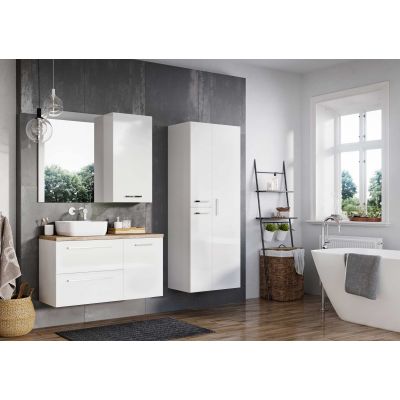 Elita Kwadro Plus 167636 szafka 39.6x36.9x53 cm boczna wisząca biały