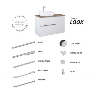 Elita Look RE010603027160 szafka 60x44.9x28.1 cm podumywalkowa wisząca czarna