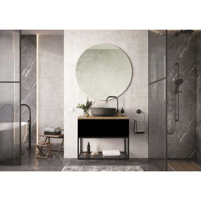 Elita Look RE010803027160 szafka 80x44.9x28.1 cm podumywalkowa wisząca czarna