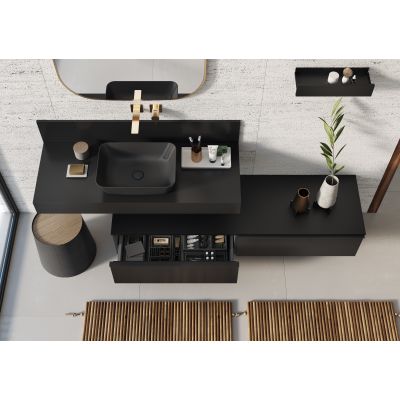 Elita Look RE080603027160 szafka 60x44.9x28.1 cm podumywalkowa wisząca czarna