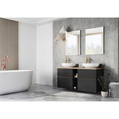 Elita Look RE080601027160 szafka 60x44.9x63.5 cm podumywalkowa wisząca czarna