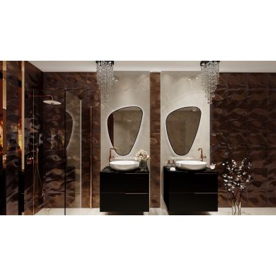 Elita Look RE080801027160 szafka 80x44.9x63.5 cm podumywalkowa wisząca czarna