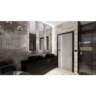 Elita Look RE080801027160 szafka 80x44.9x63.5 cm podumywalkowa wisząca czarna