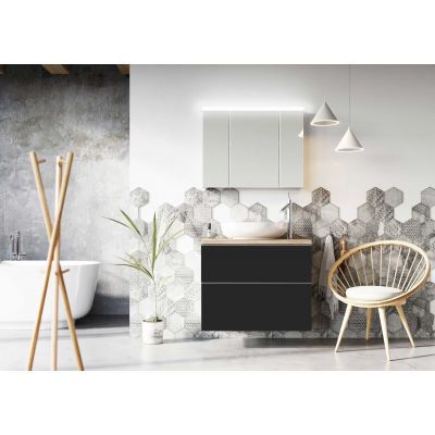 Elita Look RE080801027160 szafka 80x44.9x63.5 cm podumywalkowa wisząca czarna