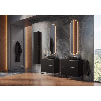 Elita Look RE080801027160 szafka 80x44.9x63.5 cm podumywalkowa wisząca czarna