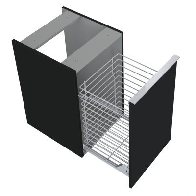 Elita Look RE080402027160 szafka 40x44.9x63.5 cm boczna wisząca czarna