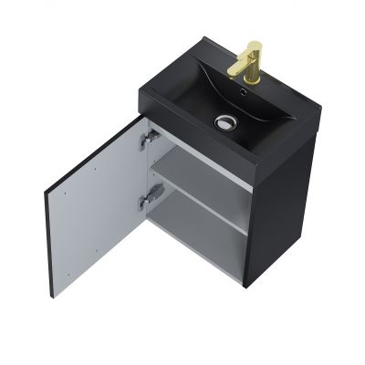 Elita Tiny RE020450157160 umywalka z szafką 45 cm czarną