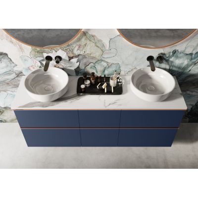 Elita Look RE080401027030 szafka 40x44.9x63.5 cm boczna wisząca niebieska